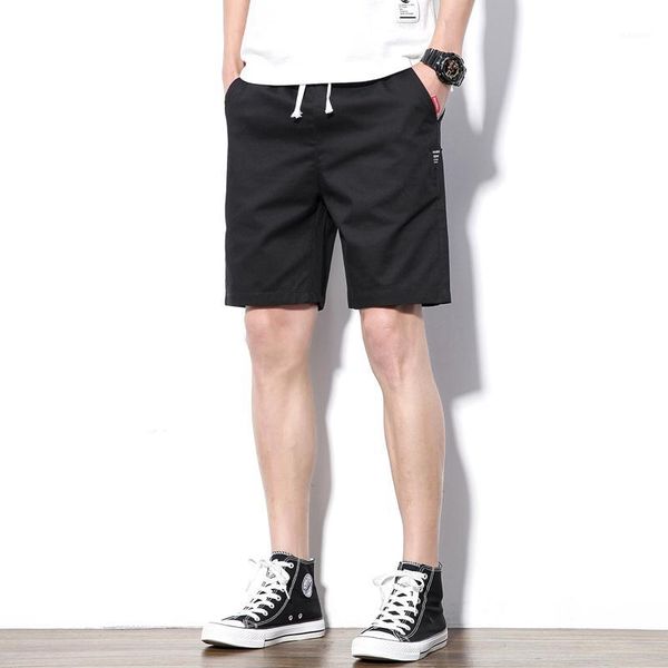 

short men summer shorts men casual fashion mens breathable short pants cotton shorts man 2020 new fashion brand joggers male1, White;black