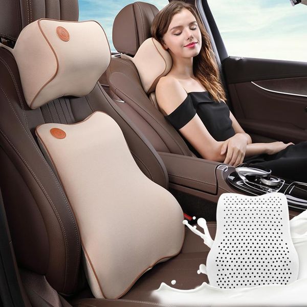 

automotive headrest neck pillow automotive headrest car mounted lumbar support pillow memory foam car back cushion mounted s1