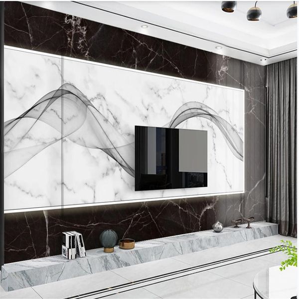 

modern minimalist abstract black marble wallpapers abstract line tv background wall classic painting wallpaper