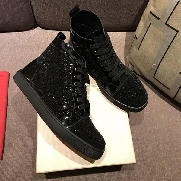 

2020 classical men new show style genuine leather cow ankle boots men shoes casual platform fashion rivet hip hop boot quality, Black