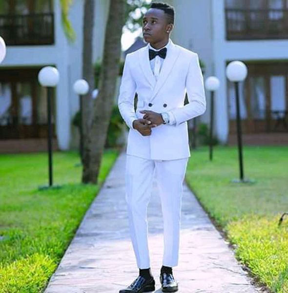 

men's white suits groom tuxedos party dinner men latest coat pant designs groomsmen tuxedos for wedding (jacket+pants, Black;gray