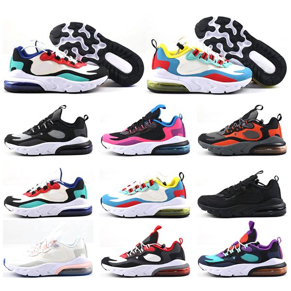 

childrens trainers react bauhaus beige optical hyper pink triple black orange grey fashion outdoor boys girls shoes size 28-35