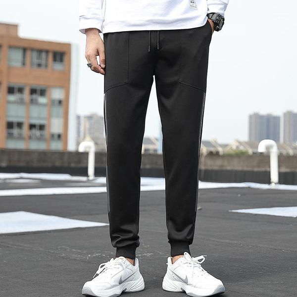 

mens winter pants men 2020 new sweatpants baggy street wear pants black jogging casual jogger stripe for men1