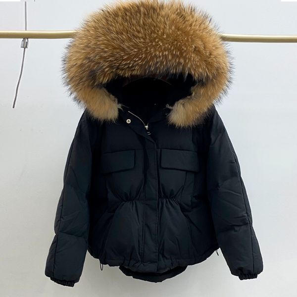 

cape fox fur waterproof white duck coat, women's feather pascal in 2020