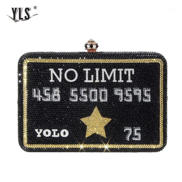 

famous design black card rainbow mix clapper luxury crystal party evening bags clutch purse women wedding diamond bags 20201