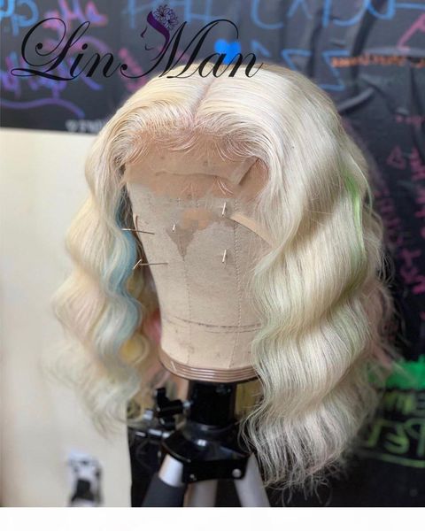 

brazilian hair lace front wigs bob wave colorful color baby hair human hair wigs, Black;brown