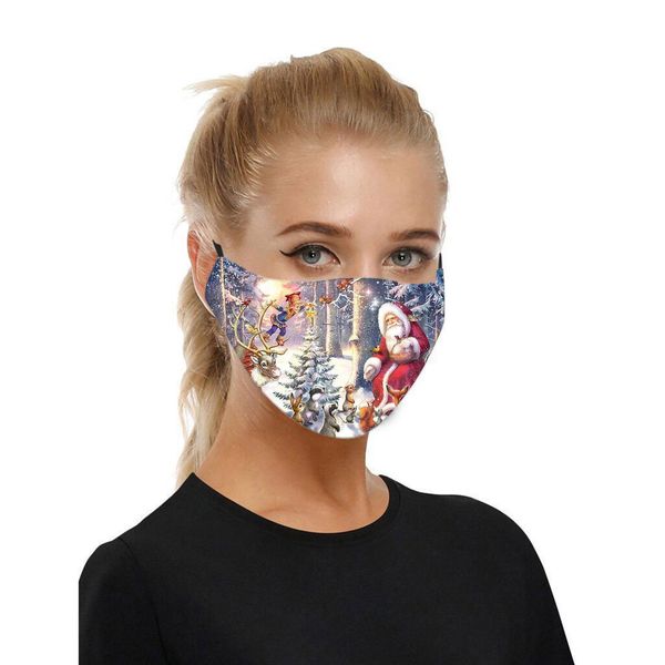 

mask face kerst halloween cosplay christmas fashion mascarillas mondkapjes wasbaar masque cubrebocas