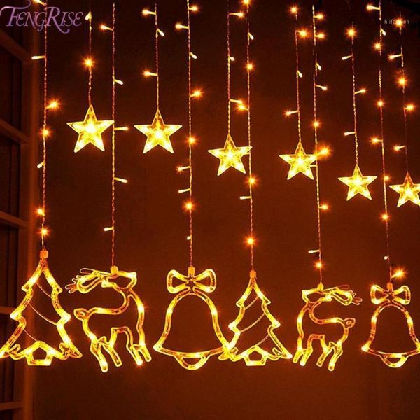 

bell string light led christmas decor for home hanging garland christmas tree decor ornament 2020 navidad xmas gift new year1