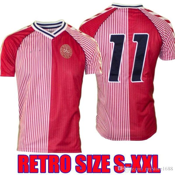 

retro denmark world cup 1986 soccer jerseys larsen olsen laudrup mÃ¶lby lerby vintage denmark football shirt classic kit maillot se foot, Black;yellow