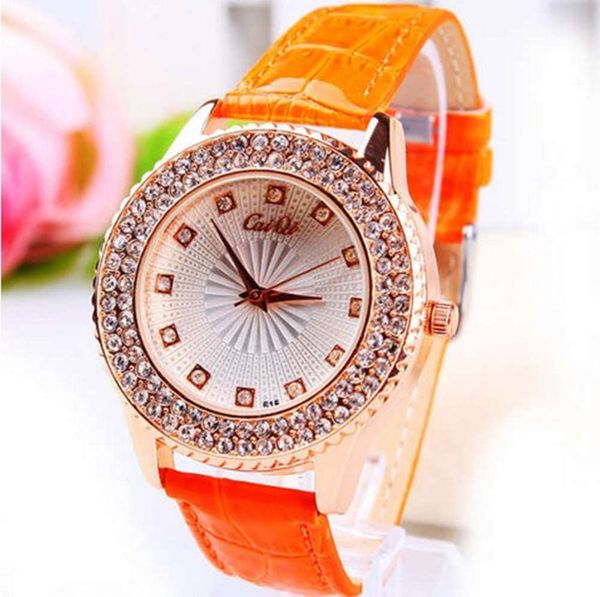 

watch diamond inlaid belt fashion women's quartz watch women's watch, Slivery;brown