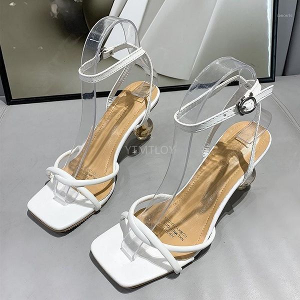 

new design gladiator sandals women one-strap high heels summer party shoes buckle strap zapatos de mujer open toe heels1, Black