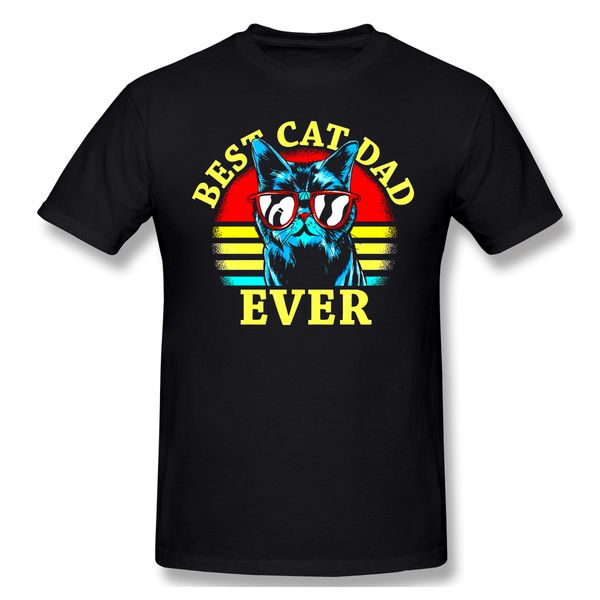 

sport 2020 new arrival cat dad ever t-shirt 100% cotton the cat father tshirt