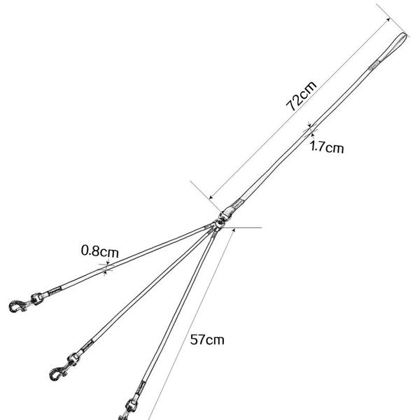 

three way no tangle puppy dog leash coupler leather triple dog leash lead tangle for walkin bbyrcv