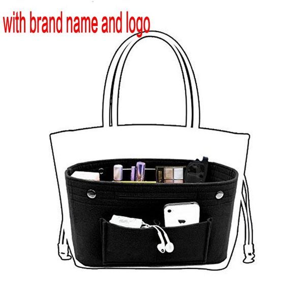 

insert cloth storage makeup cosmetic organizer,felt bag multi-pockets fits in handbag cosmetic toiletry bag for travel organizer 2+7yf qynf