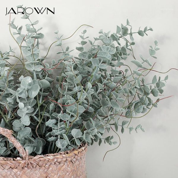 

decorative flowers & wreaths jarown nordic home decoration artificial plastic eucalyptus leaves 5 branches wedding table arrangement simulat