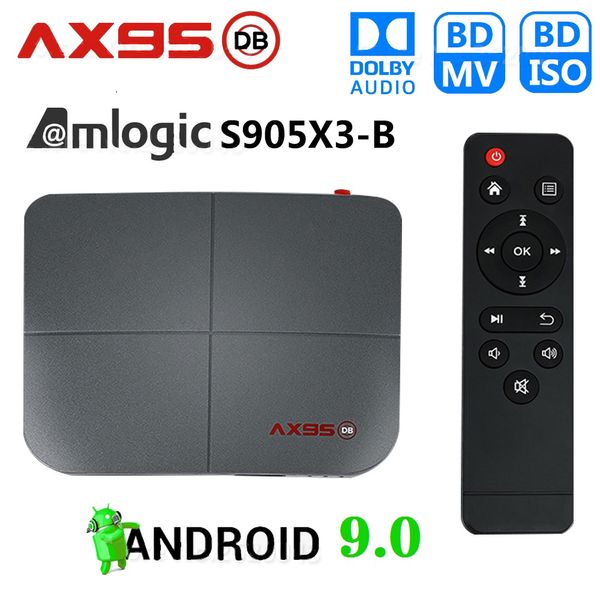 AX95 DB Android 9.0 TV Box Amlogic S905X3 4GB+32GB 64GB Support Dual 2.4G+5G Wifi 8K