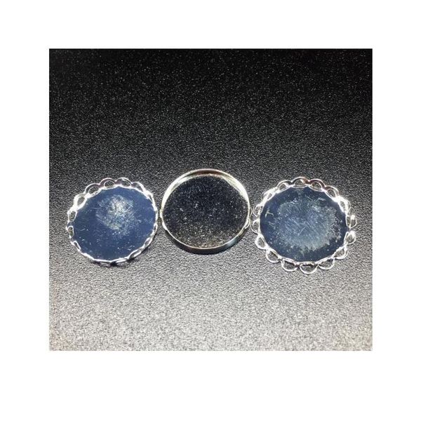 

5set 50x18mm bell shape tube clear glass bubble bottle jar lace tray connector for diy jewelry necklace accessories bbydhh, Black