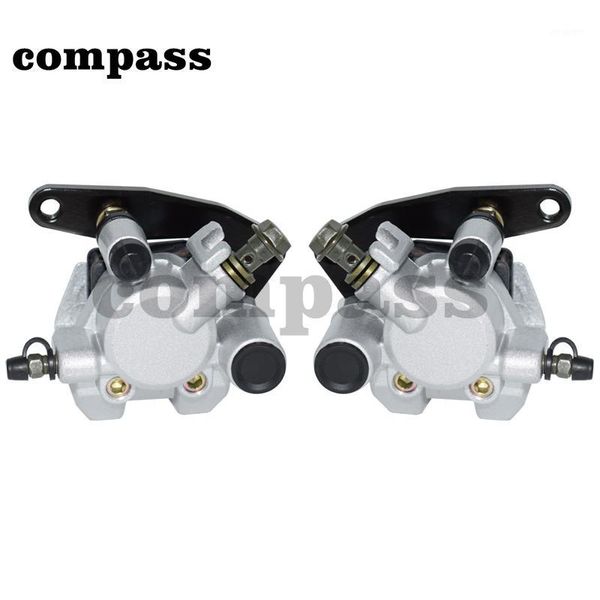 

motorcycle brakes front brake caliper set for grizzly 660 2002-2008 yfm660 kodiak 400 1999-2006 450 2003-2006 with pads1