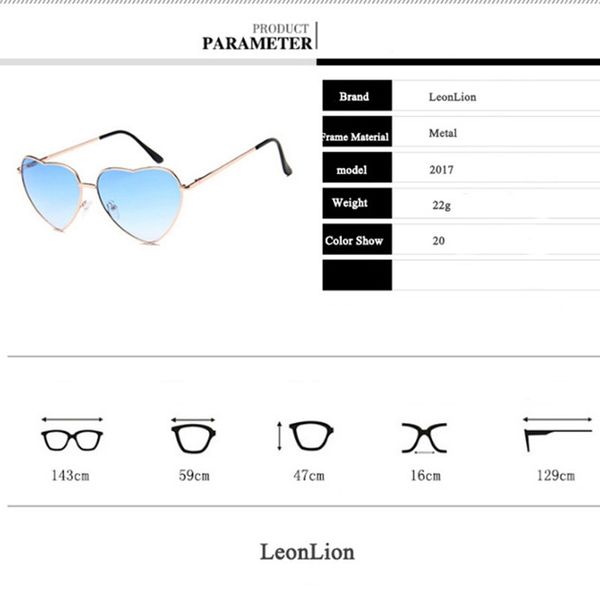 

sunglasses brand 2020 women vintage designer candy heart color gradient sun glasses outdoor goggles party accessories