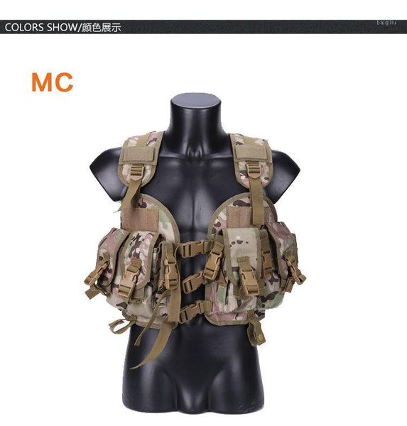 

tactical vest camouflage army combat vest outdoor sport with water bag1, Camo;black