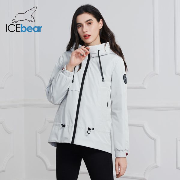 

icebear women jacket with a hood stylish casual women parka women spring clothes brand clothing gwc2023d 201026, Black