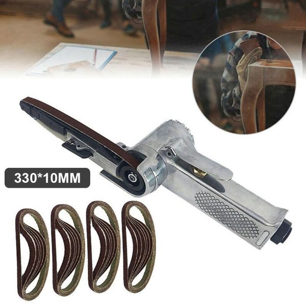 

mini air sander sanding belt adapter pneumatic diy sanding belt non-slip angle grinder grinding machine welding parts 10*330mm