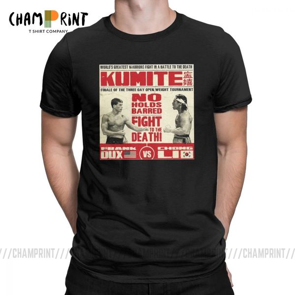 

sport bloodsport movie poster tee shirt jean claude van damme t shirt for men 100% cotton creative t-shirt gift idea clothing