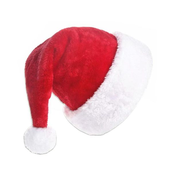 

plush christmas hat plush toys hat red velvet santa claus comfortable inside christmas