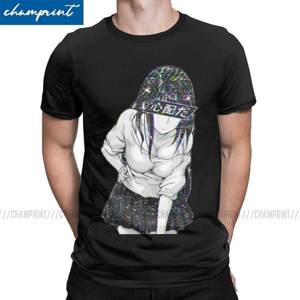 

concentrate sad japanese anime aesthetic humorous prison school short sleeve clothes summer sport hooded sweatshirt hoodie men t shirt