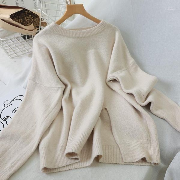 

women's sweaters heliar women spring sweater solid knitted pullovers winter female warm knitting thick elegant1, White;black