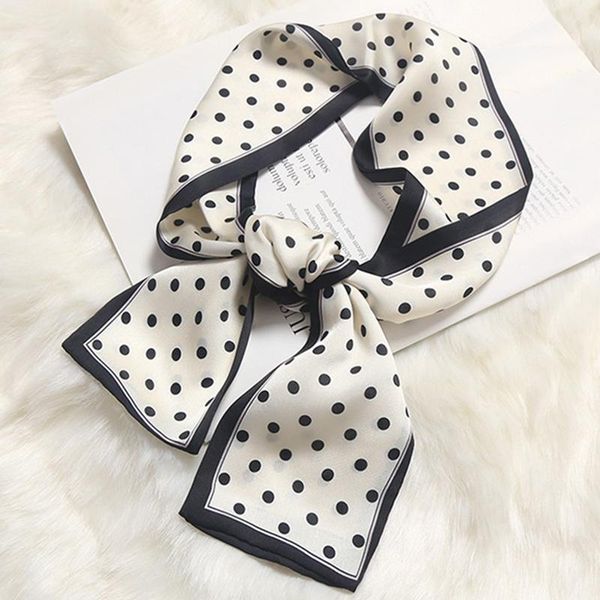 

винтаж в горошек шарфс квадратный шарф шеи шарф шейный шарф галочный шарф для женщин j55, Blue;gray