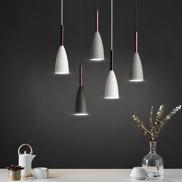 

restaurant chandelier nordic minimalist ceiling spotlight coffee shop bar lighting personality creative led chandelier e27 lamp holder