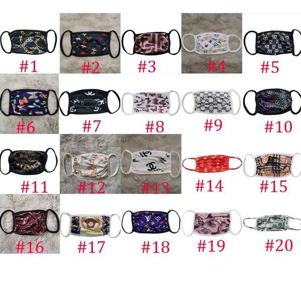 

mouth-muffle luxury designer ultraviolet-proof anti dust women masks protector washable sports face mask