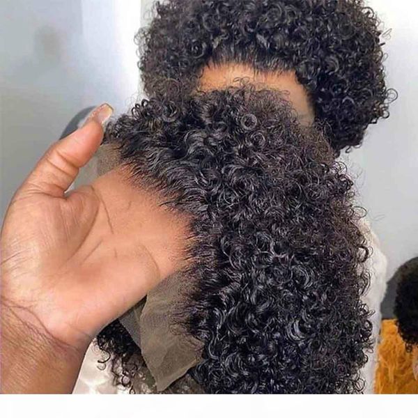 

pixie cut wig human hair short curly pre plucked bleached knots wigs bob wig lace front human hair wigs 13x4 lace, Black;brown