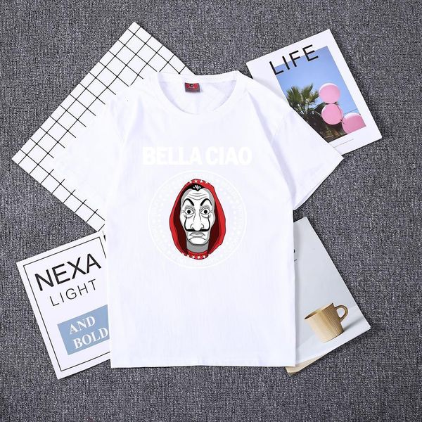 

hillbilly nice hello funny bella ciao t shirt money heist tees tv series short sleeve tshirt wome house of paper fashion t-shirt, White