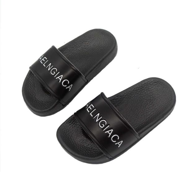 

boys children's soft bottom and bath indoor outdoor girls' black white one line slippers sandals, Black;red