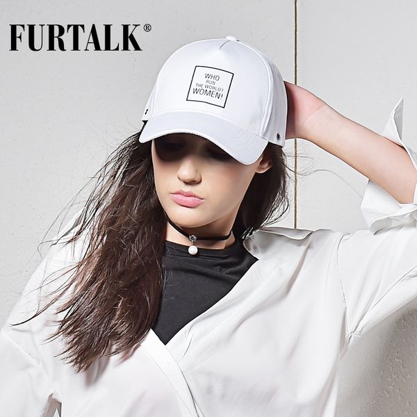 

furtalk white baseball cap for women summer fashion adjustable snapback baseball caps female girls cotton hip hop hat 201019, Blue;gray