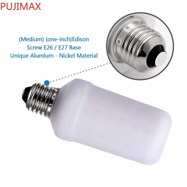 

e26 e27 2835smd 7.5w 3 modes led flame effect fire light bulbs flickering emulation decorative lamps for christmas halloween decoration