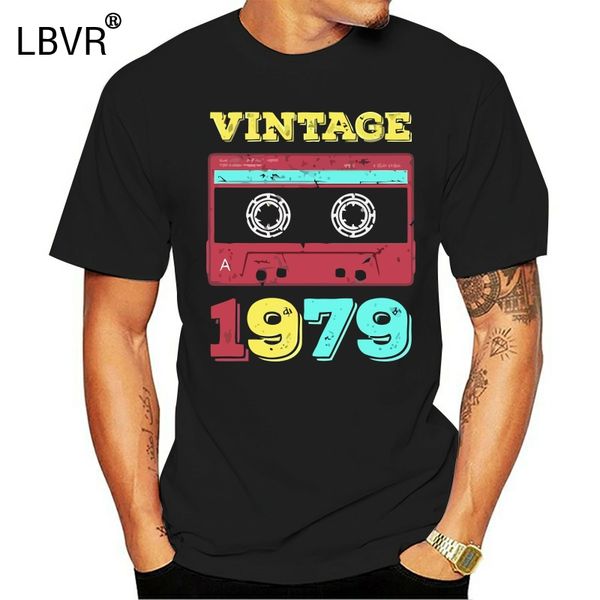 

custom birthday vintage 1979 with cassette 40 birthday party summer printed funny gift sport hooded sweatshirt hoodie t shirt