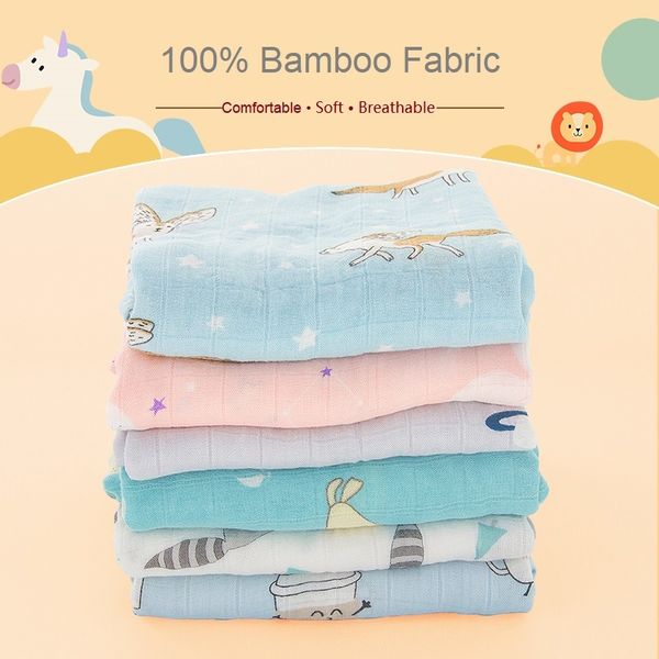 

muslin swaddle unicorn baby blankets bamboo newborn super soft fluffy monthly infantil bath deken for kids wrap toddler bebek 1015