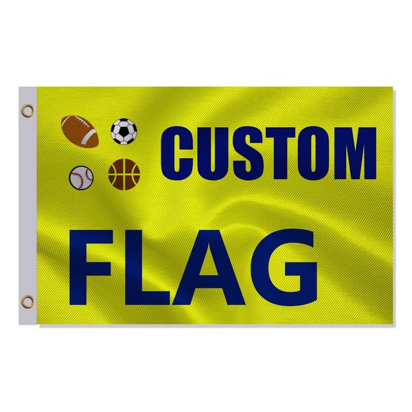 

custom 3x5ft flag 90x150cm company advertising logo sports outdoor club digital printing banner and flags brass grommets