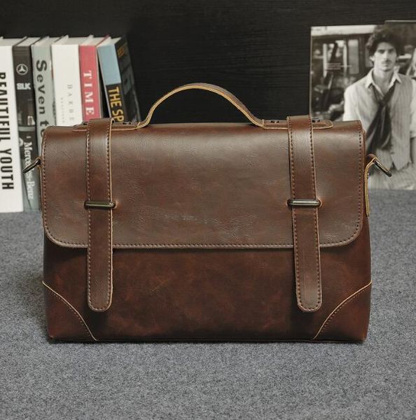 

european and american men's handbags briefcase retro casual backpack shoulder bag