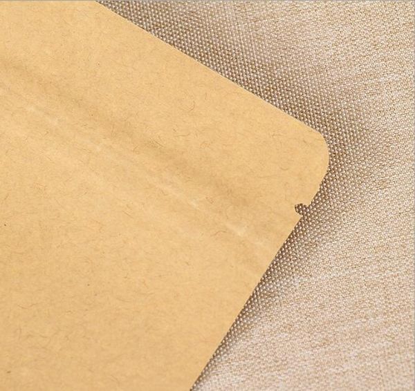 

20pcs small kraft paper zip lock bag inner aluminum foil pouch reusable flat p jllvqg outbag2007