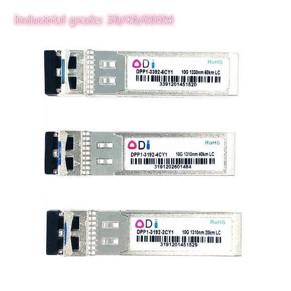 

modems sfp 10g lc 20/40/60km dual fiber 1310nm sfp+20/40/60 compatible industrial grade sfp+ transceiver -40-85celsius