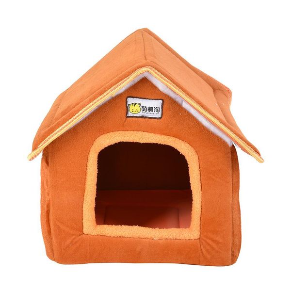

foldable pet house bed nest with mat soft winter dog puppy sofa cushion house kennel nest dogs cat bed for jllpmg xmh_home