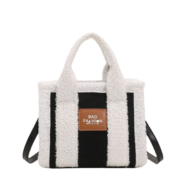 

autumn and winter tote bag lamb cashmere handbag shoulder messenger women's totes
