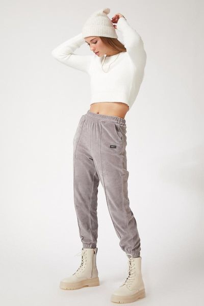 

happiness ist. women's velvet sweatpants dd00763, Black;blue