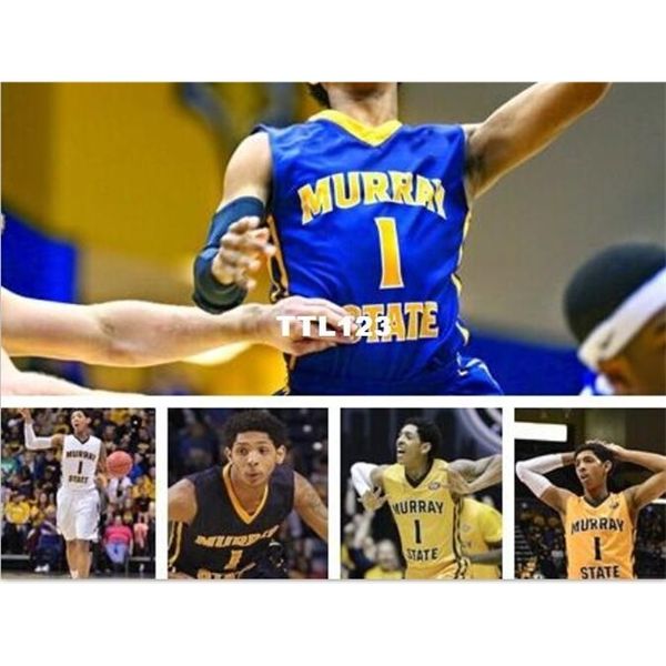 

vintage men #1 cameron payne murray state college vintage jersey size s-4xl or custom any name or number jersey, Black