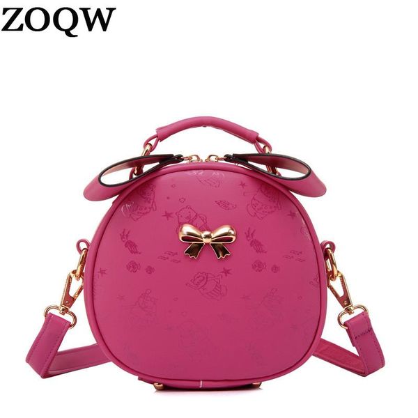

new fashion leather mini women messenger bag circle crossbody bags shoulder bag women handbag round purses sw0183