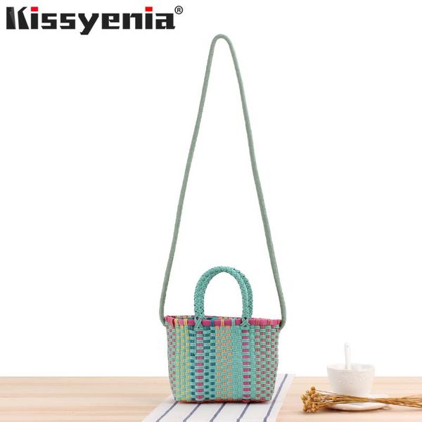 

kissyenia ins brand handmade bali beach bags women summer island straw knitted handbag crossbody wicker bag woven flap 1337